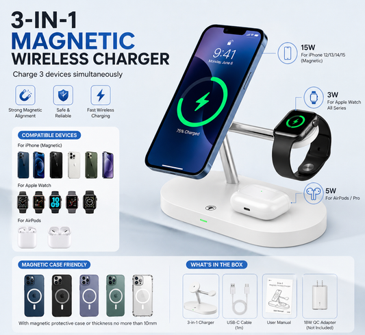MagCharge Pro 3-in-1 Station